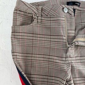 Plaid Women’s Pants with Red and Black Stripes
Size :  30
Ankle length